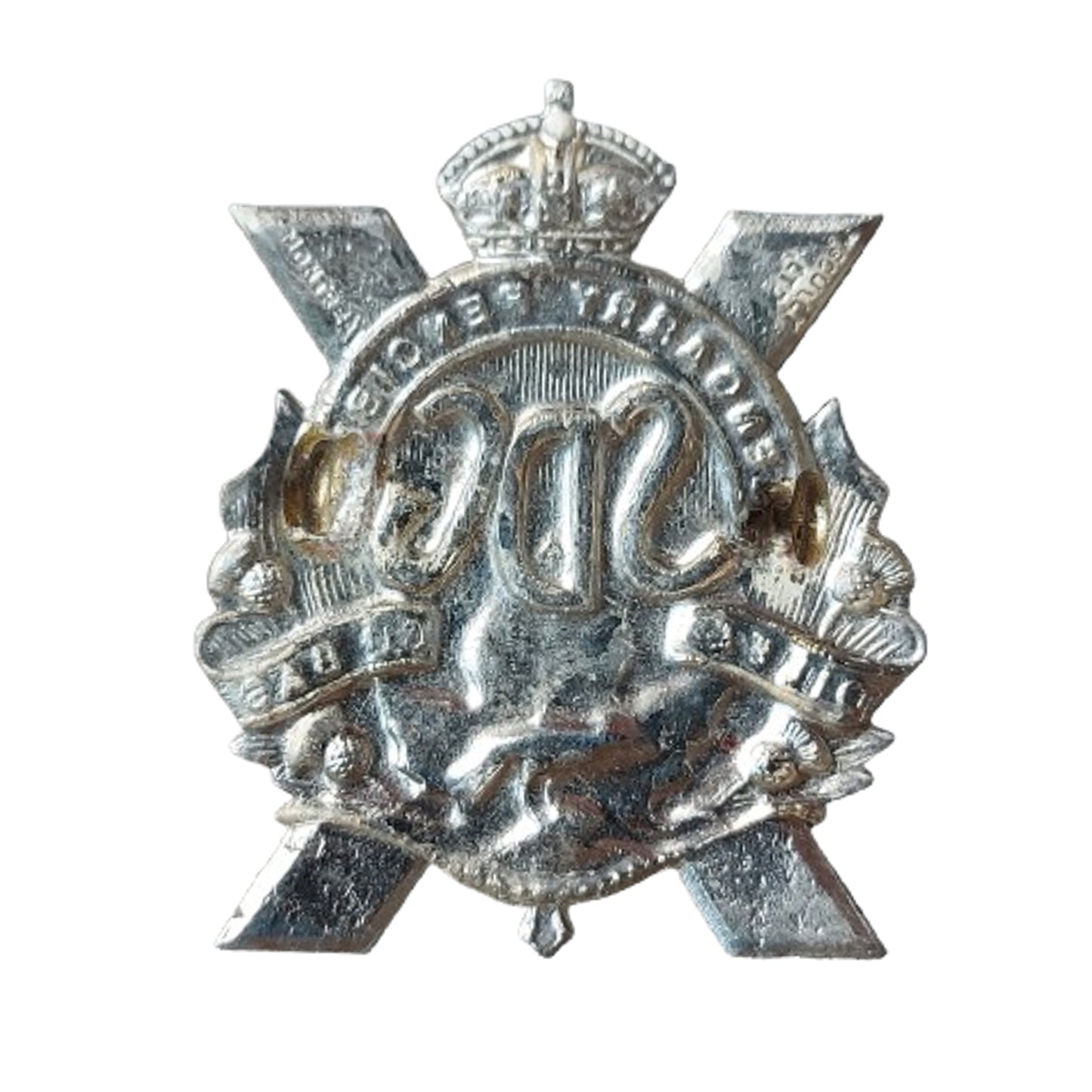 WW2 Canadian Stormont Dundass & Glengarry Highlanders Cap Badge Scully Montreal