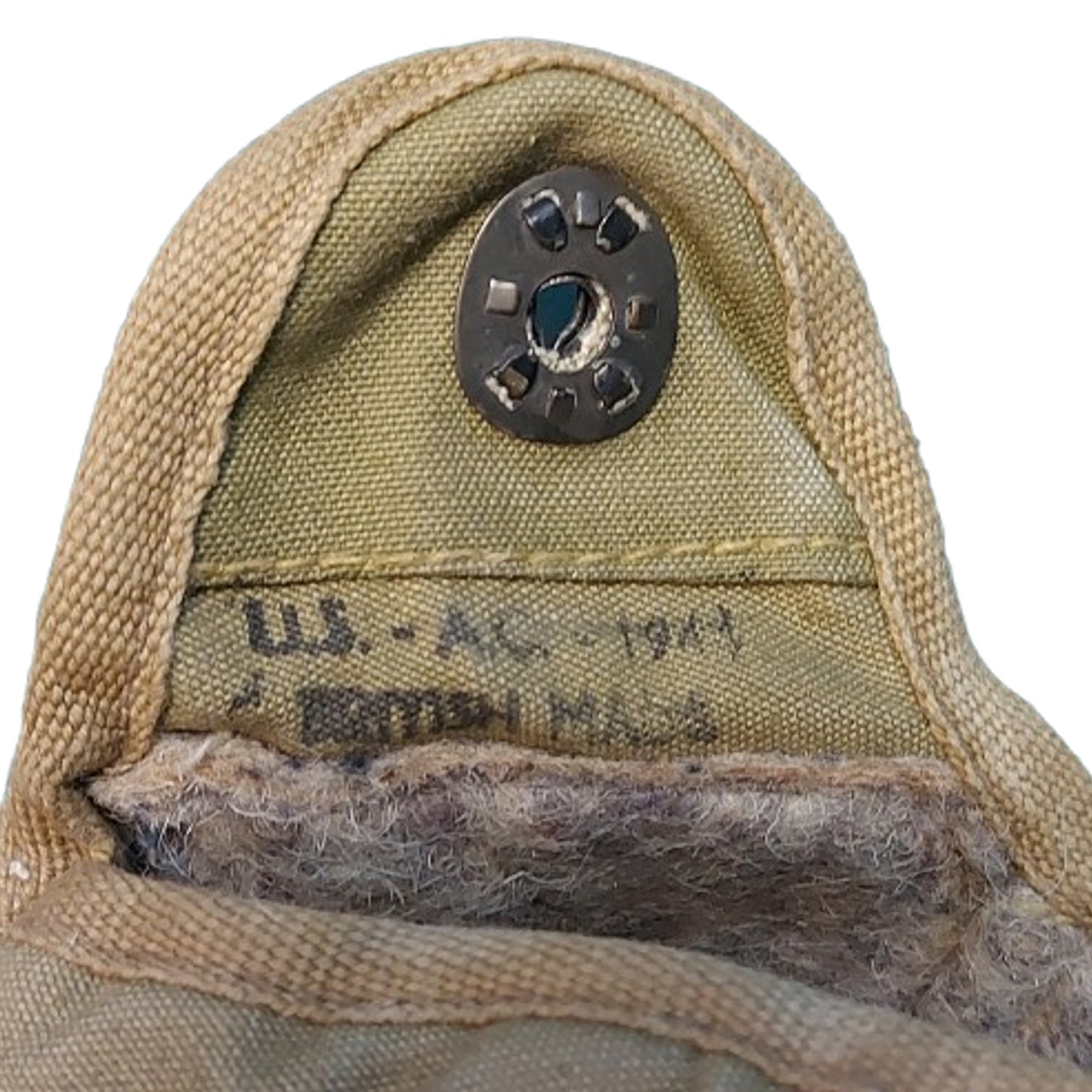WW2 United States Canteen With Cup And Cover British Marked 1945