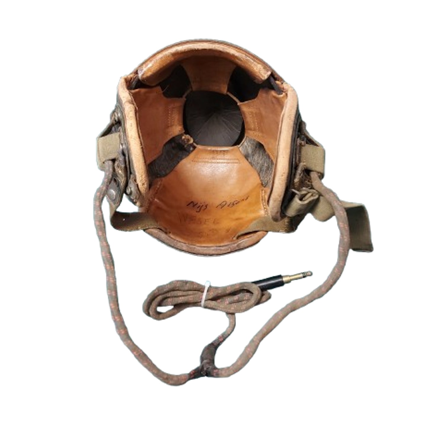 Post-WW2 Belgium Army 2nd Type Tankers Helmet With Goggles