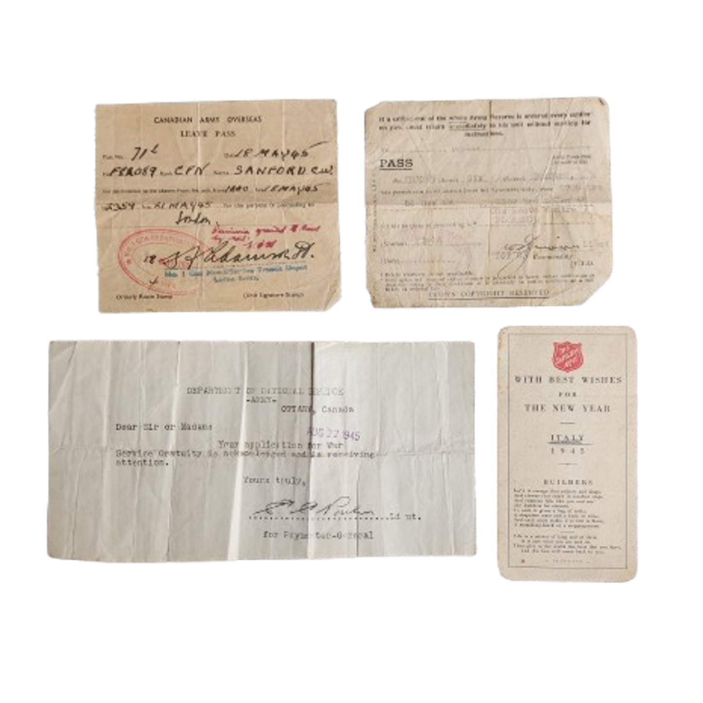 WW2 Canadian Pay Book And Document Set 5th LT. A/A Regiment RCA