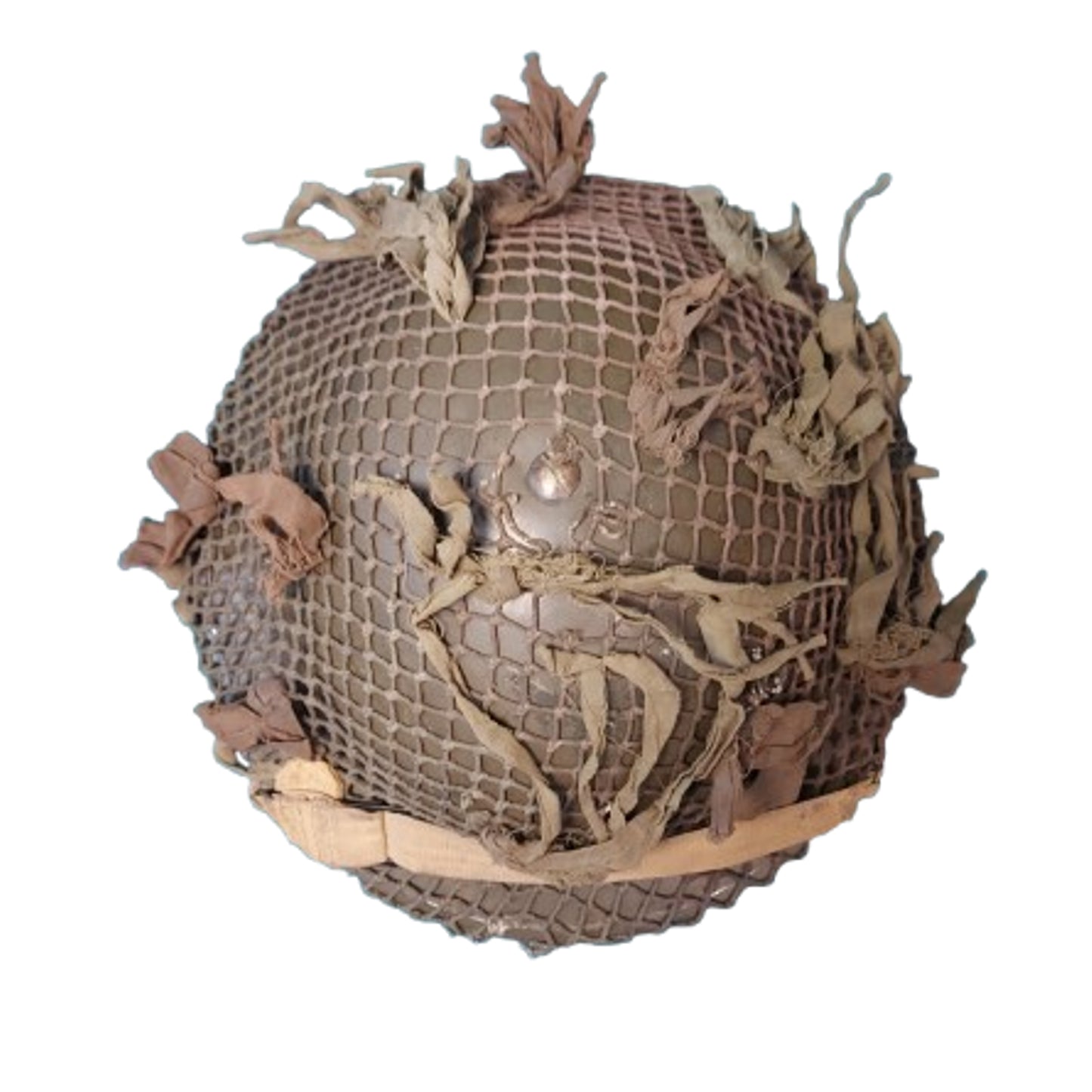 WW2 Canadian Army Mk.II Helmet With Scrimshaw Camouflage Helmet Net 1940