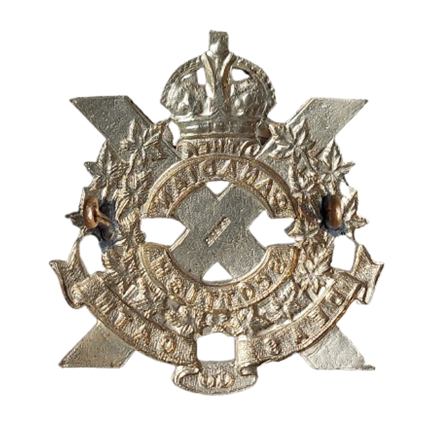 WW2 Canadian Scottish Cap Badge Birks