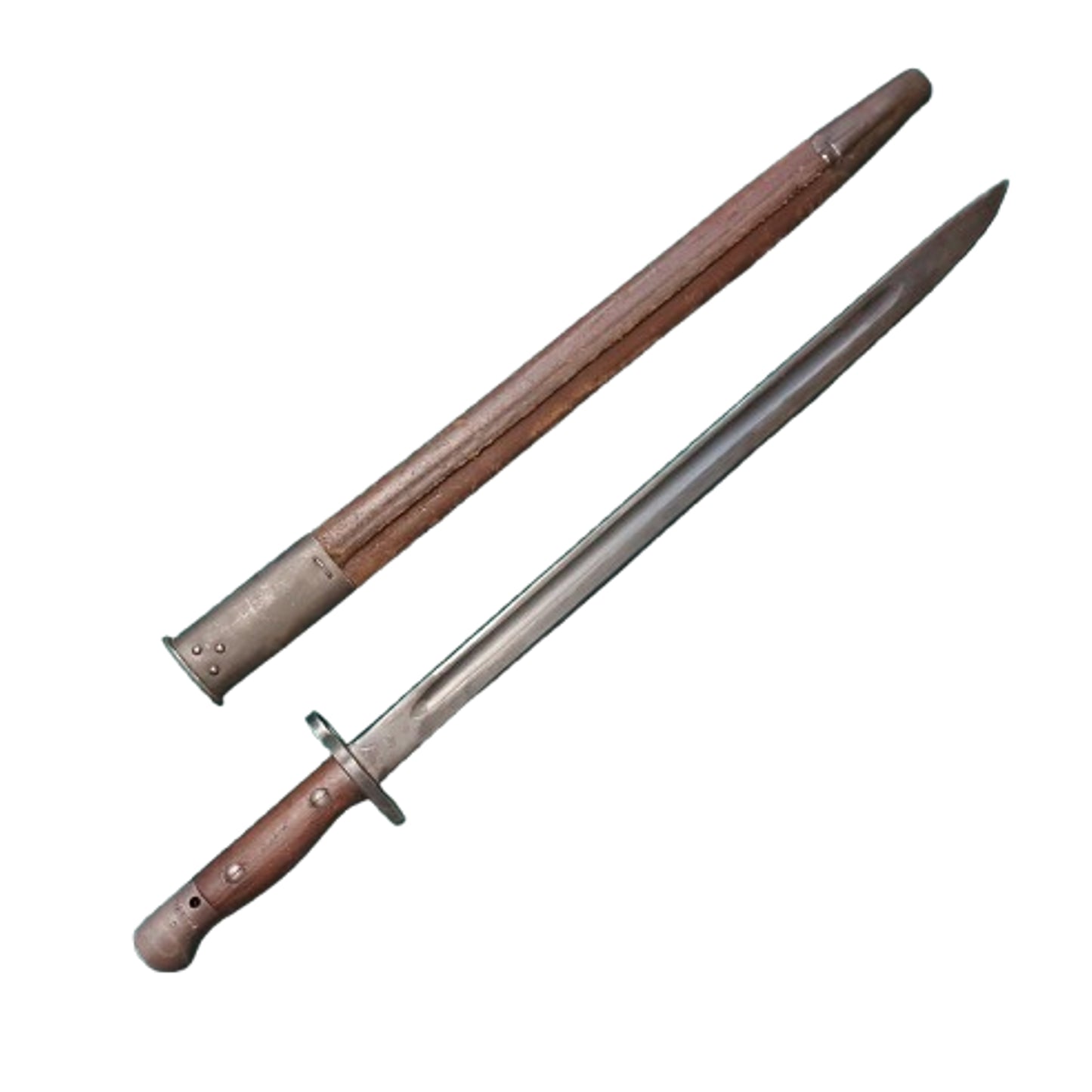 WW1 British Pattern 1907 Bayonet And Scabbard WW2 Reissue
