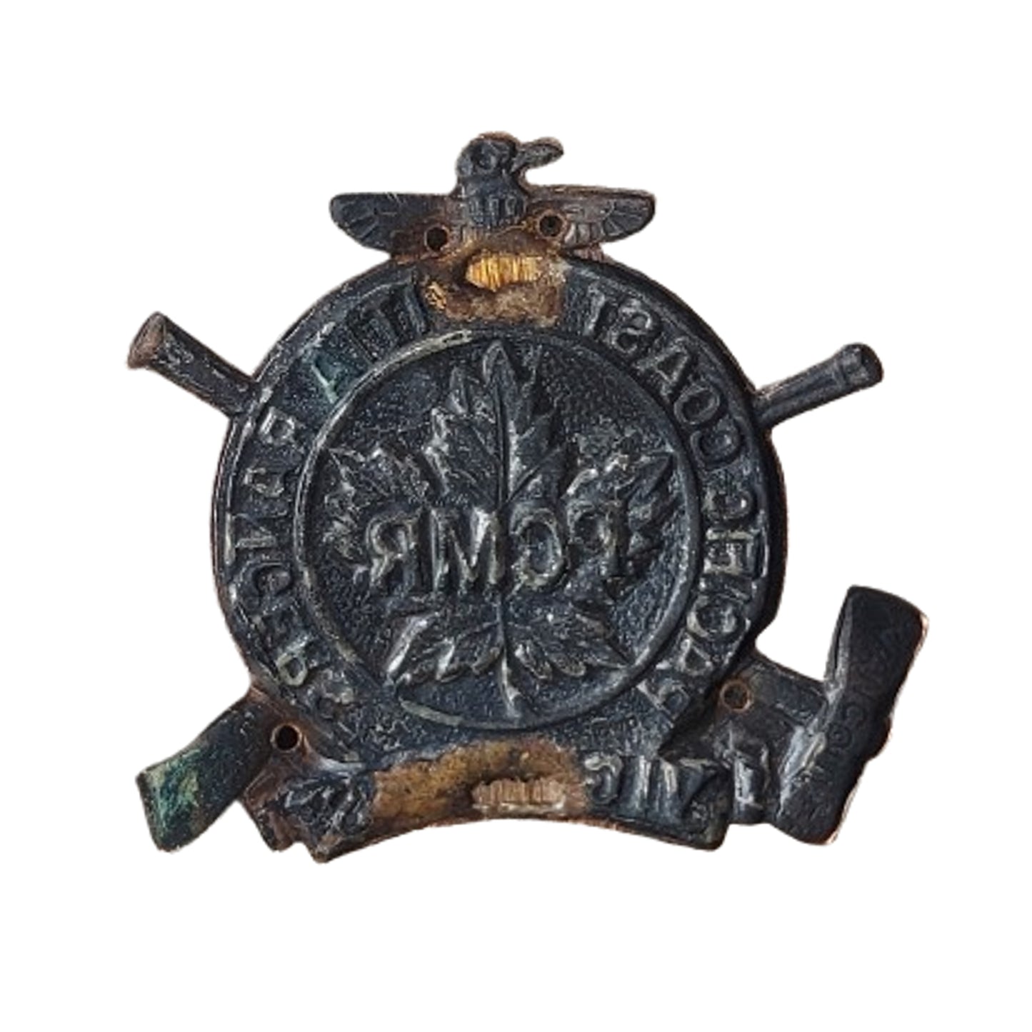 WW2 Canadian PCMR Pacific Coast Mountain Rangers Cap Badge