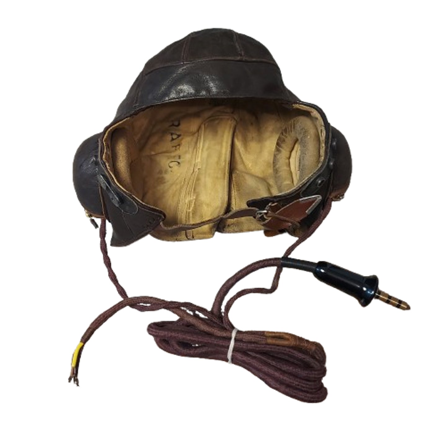 WW2 British RAF Royal Air Force Battle of Britain Type B Flight Helmet Frank Bryan