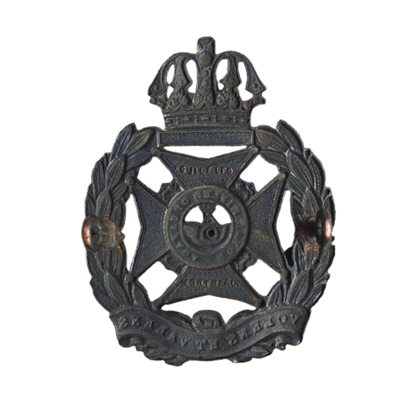 WW2 Canadian Royal Rifles of Canada Cap Badge Scully Montreal