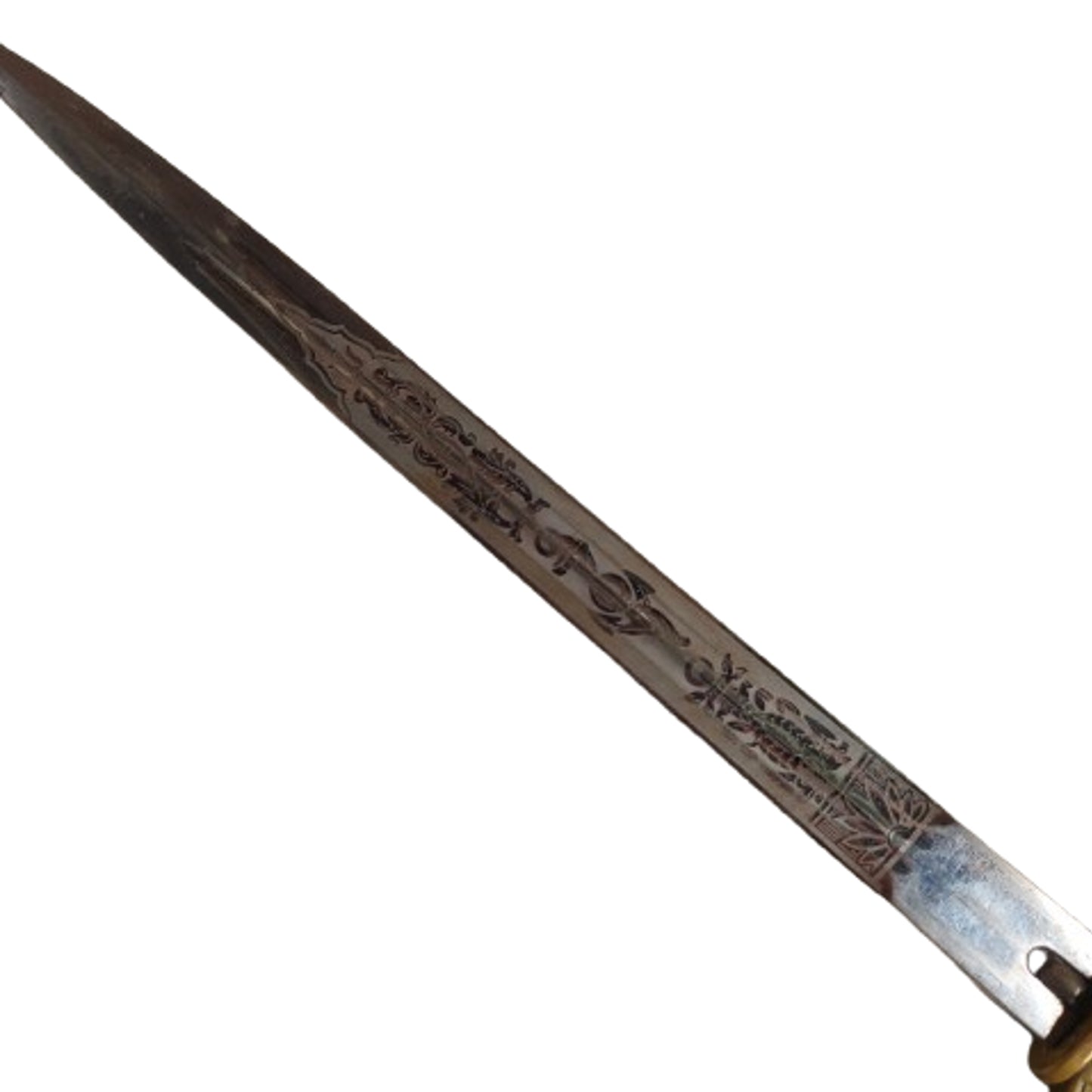 WW2 German Kriegsmarine Officer's Etched Blade Dagger Horster