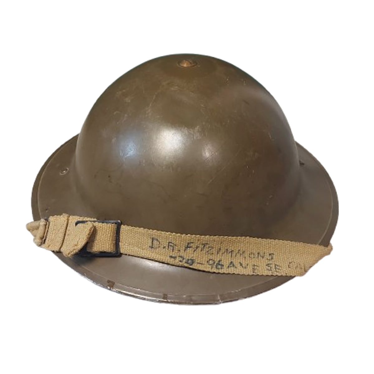 WW2 Canadian Named RCAF Royal Canadian Air Force Steel Helmet Set Squadron Leader