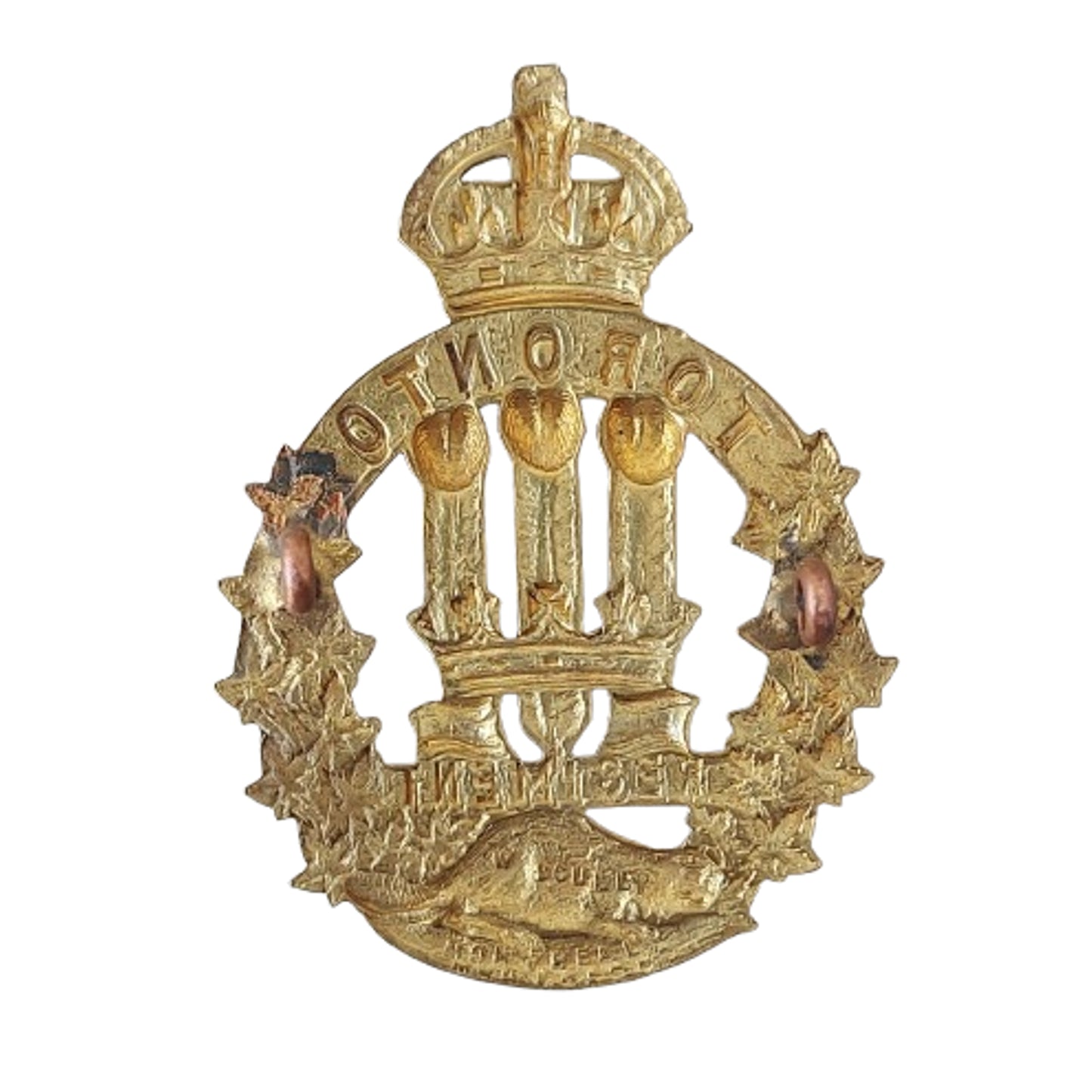 WW1 Canadian 3rd Battalion Toronto Regiment Cap Badge Scully Montreal