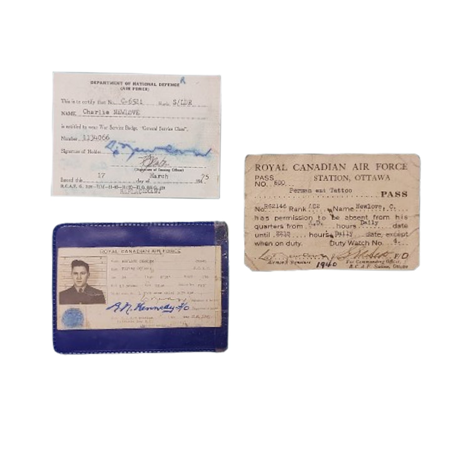WW2 Canadian Named RCAF Royal Canadian Air Force Steel Helmet Set Squadron Leader