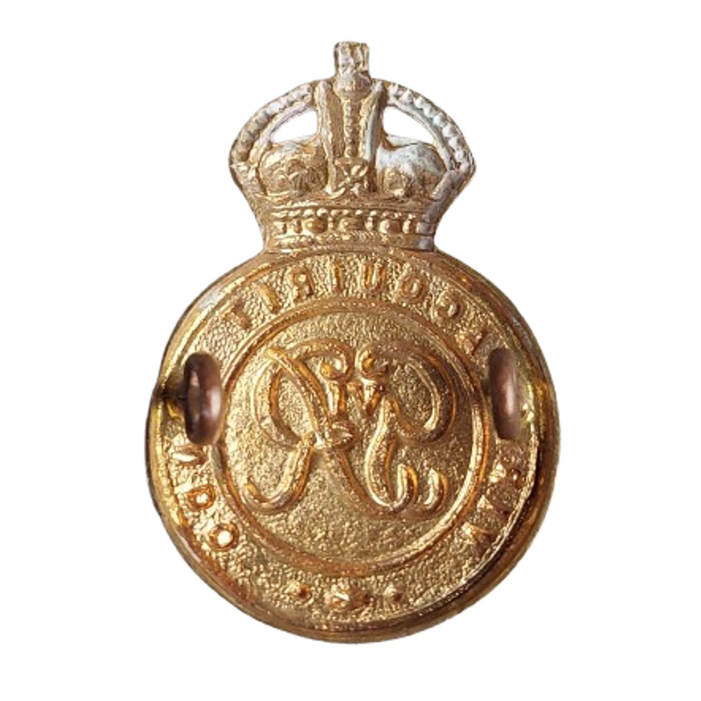 WW2 British Royal Military College Cap Badge