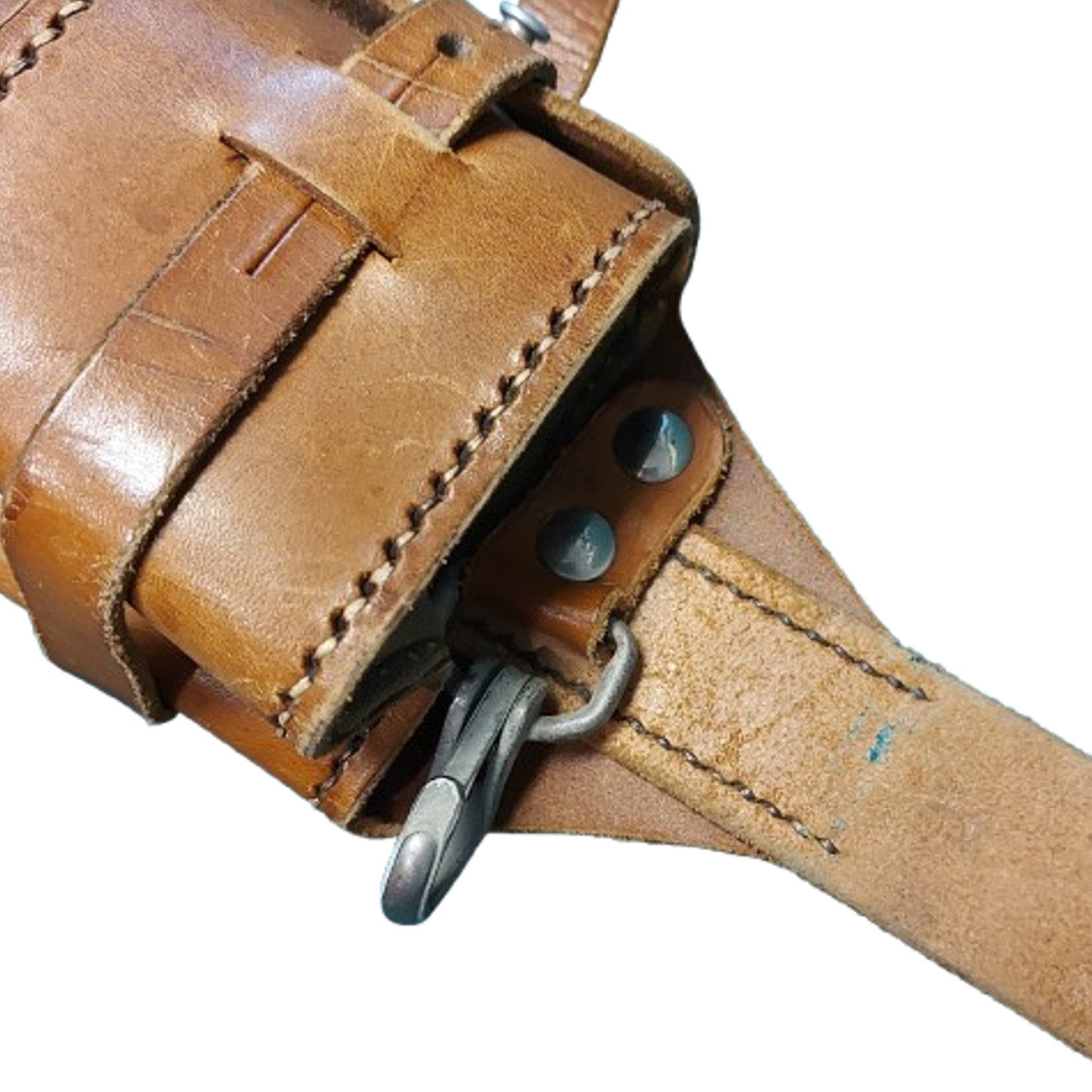 WW2 Swedish Army 5 Pocket Leather Cartridge Belt 6.5 X 55