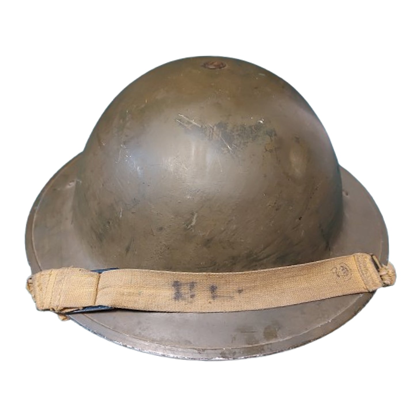 WW2 Canadian Army Mk.II Helmet With Scrimshaw Camouflage Helmet Net 1940