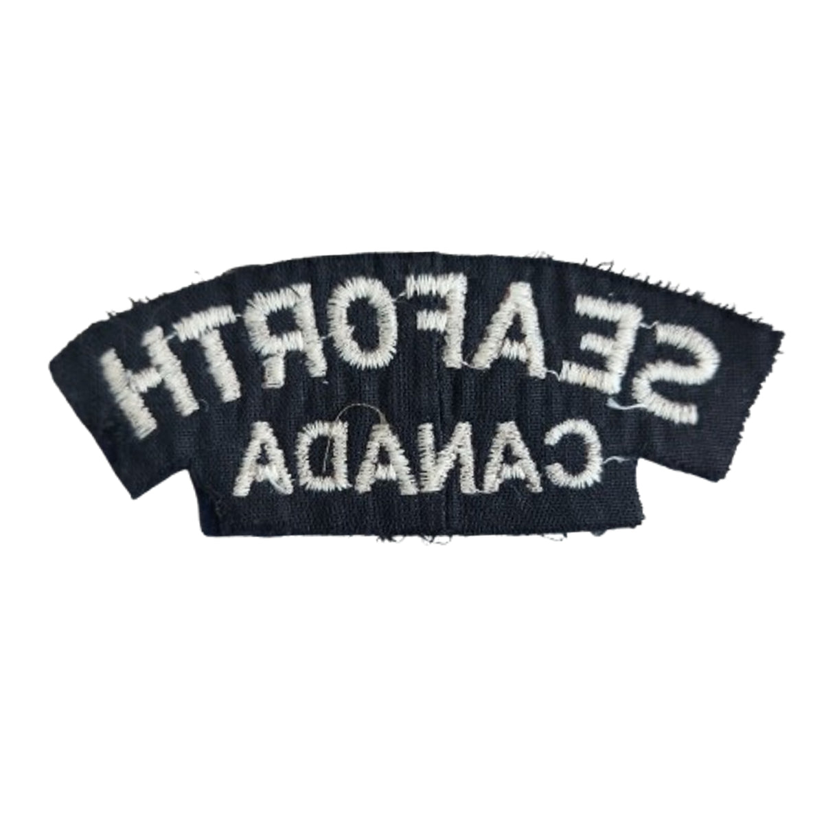 WW2 Canadian Seaforth Highlanders Cloth Shoulder Title #2