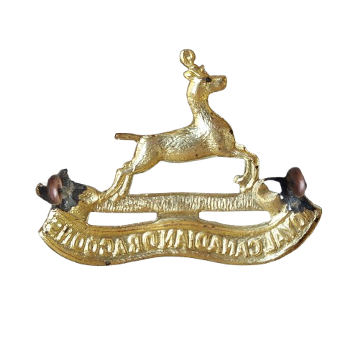 WW2 Canadian Royal Canadian Dragoons Cap Badge