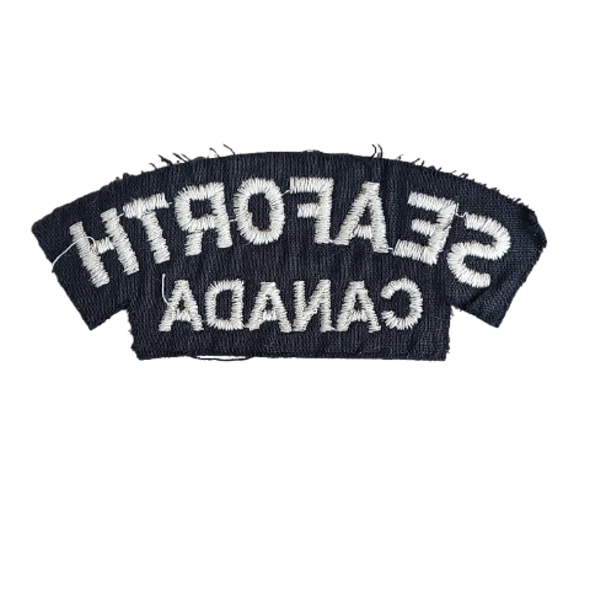 WW2 Canadian Seaforth Highlanders Cloth Shoulder Title