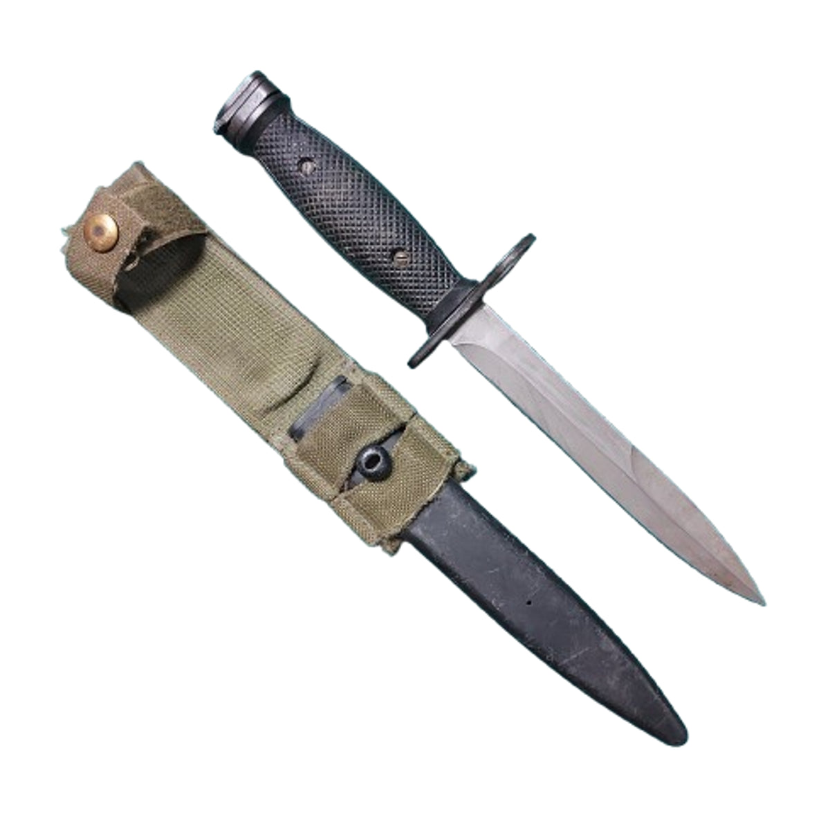 Post-WW2 Canadian Nella C7/C8 (M16) Knife Bayonet With Scabbard And Frog