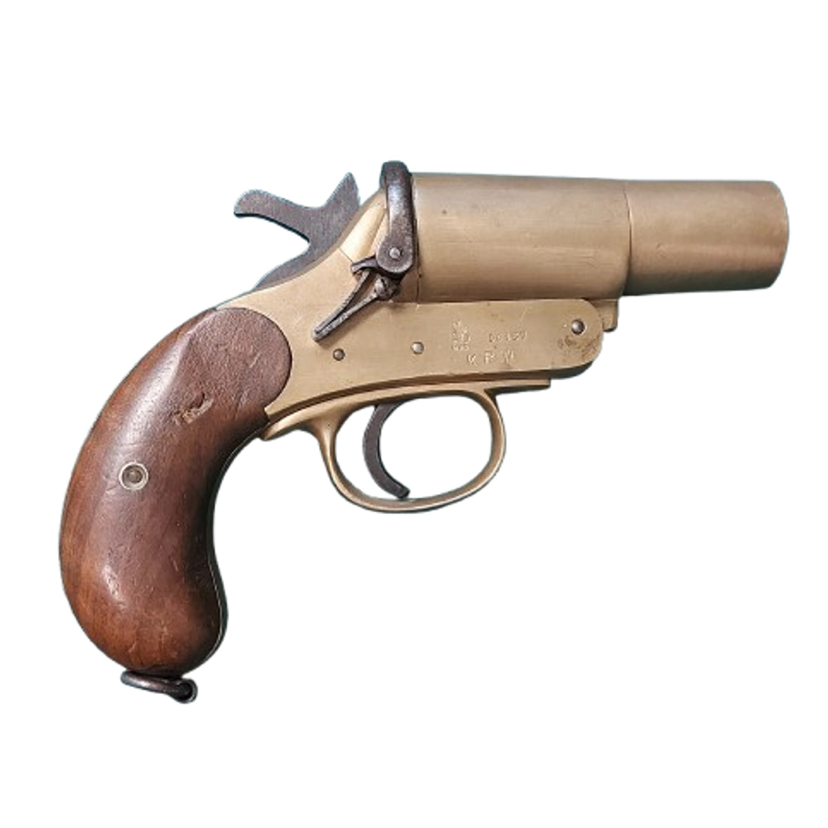 WW1 British Webley And Scott Brass Flare Pistol
