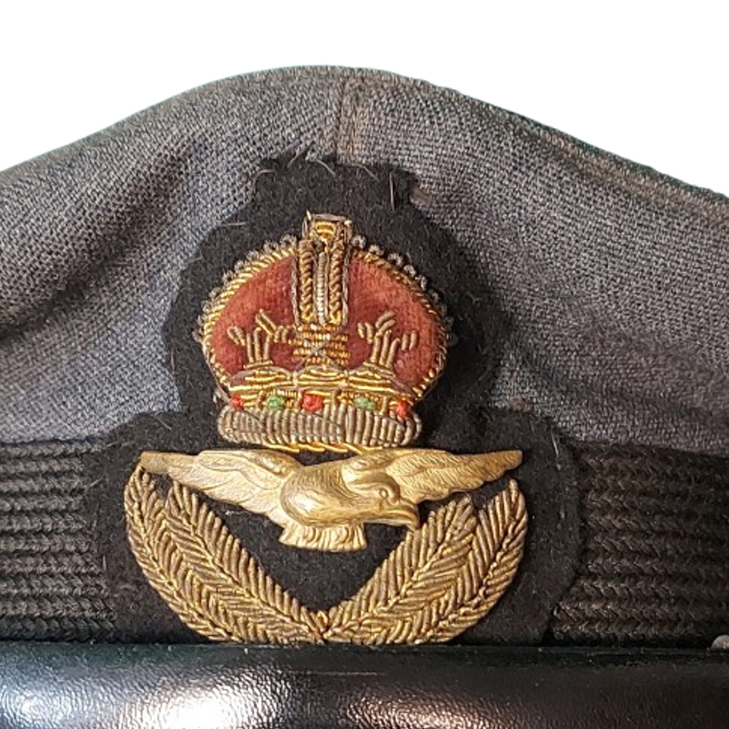 WW2 Canadian Named RCAF Royal Canadian Air Force Visor Cap