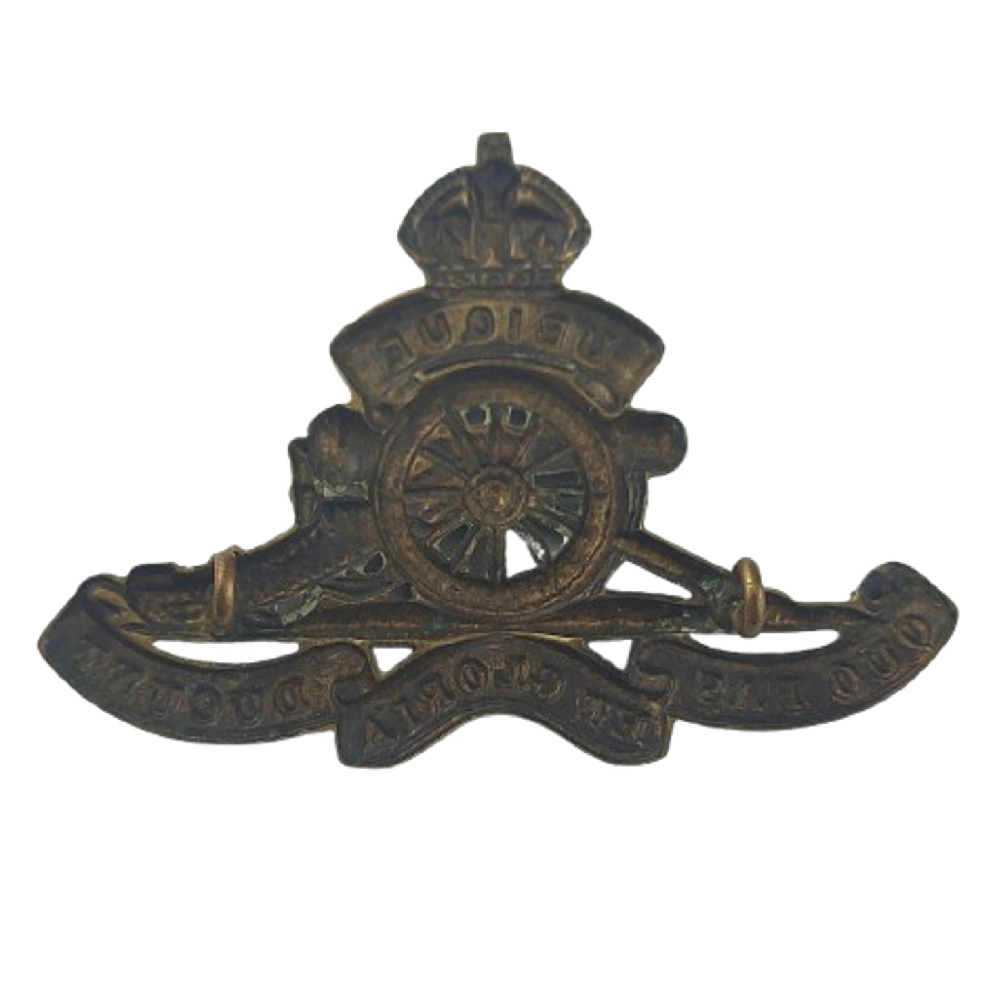 WW2 RCA Royal Canadian Artillery Cap Badge