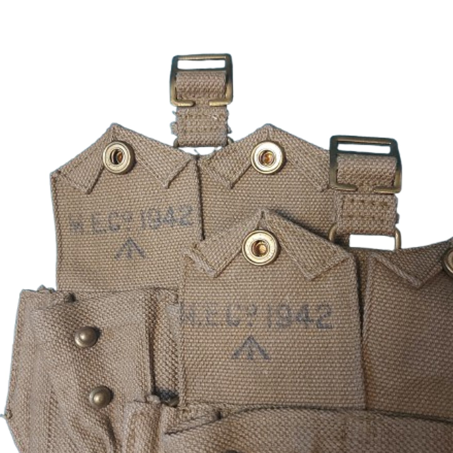 WW2 British Pattern 37 Ammunition Pouch Pair - Mint Condition