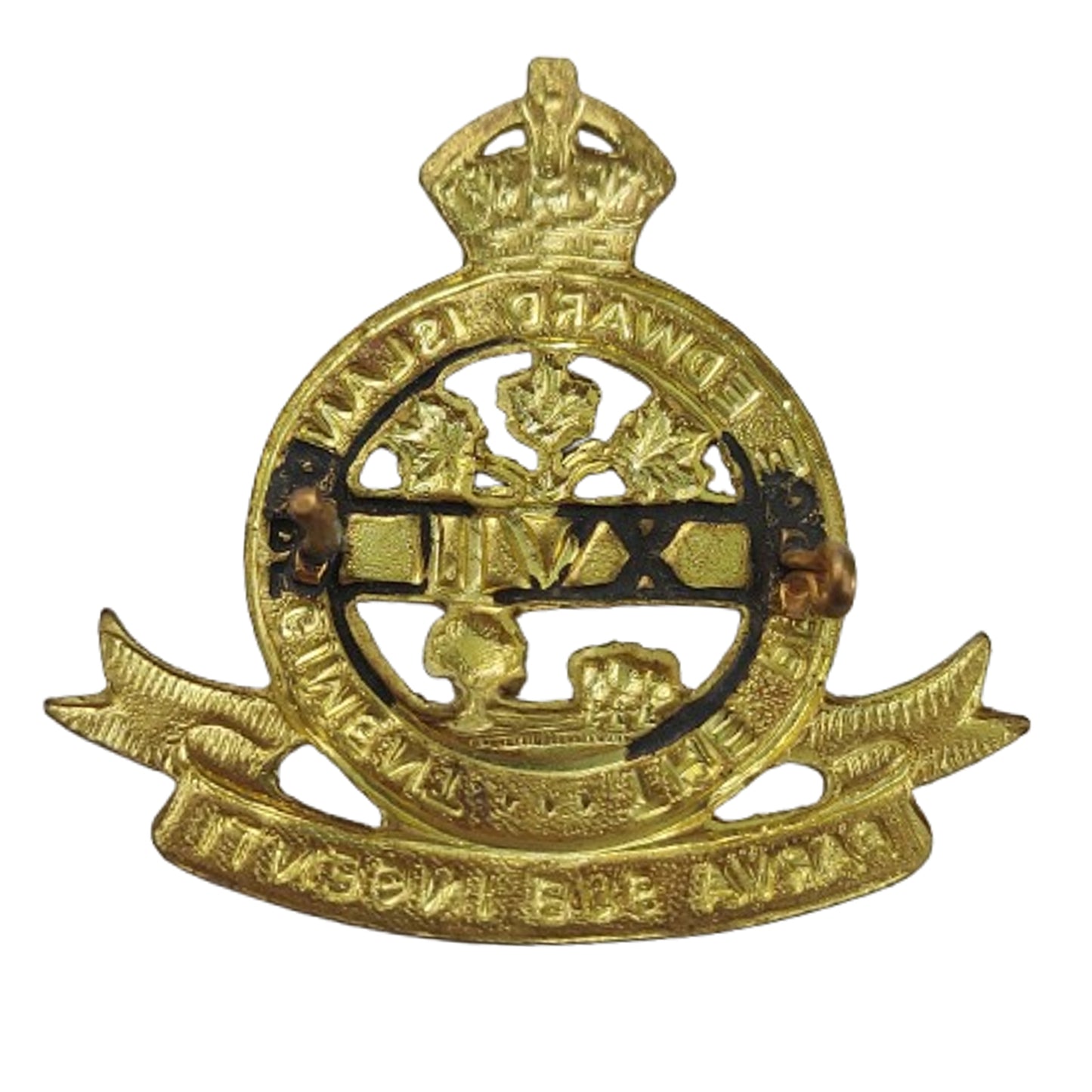 Post-WW2 Canadian Prince Edward Island Regiment Cap Badge