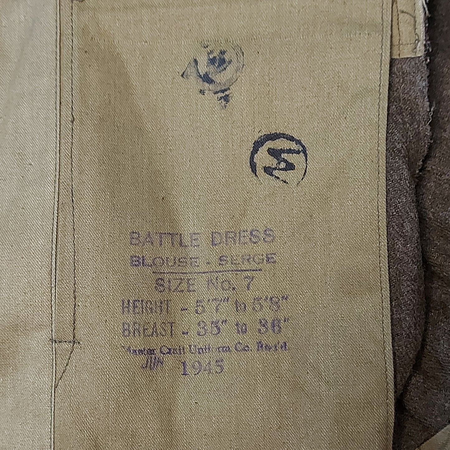 WW2 Canadian BD Battle Dress Tunic 1945