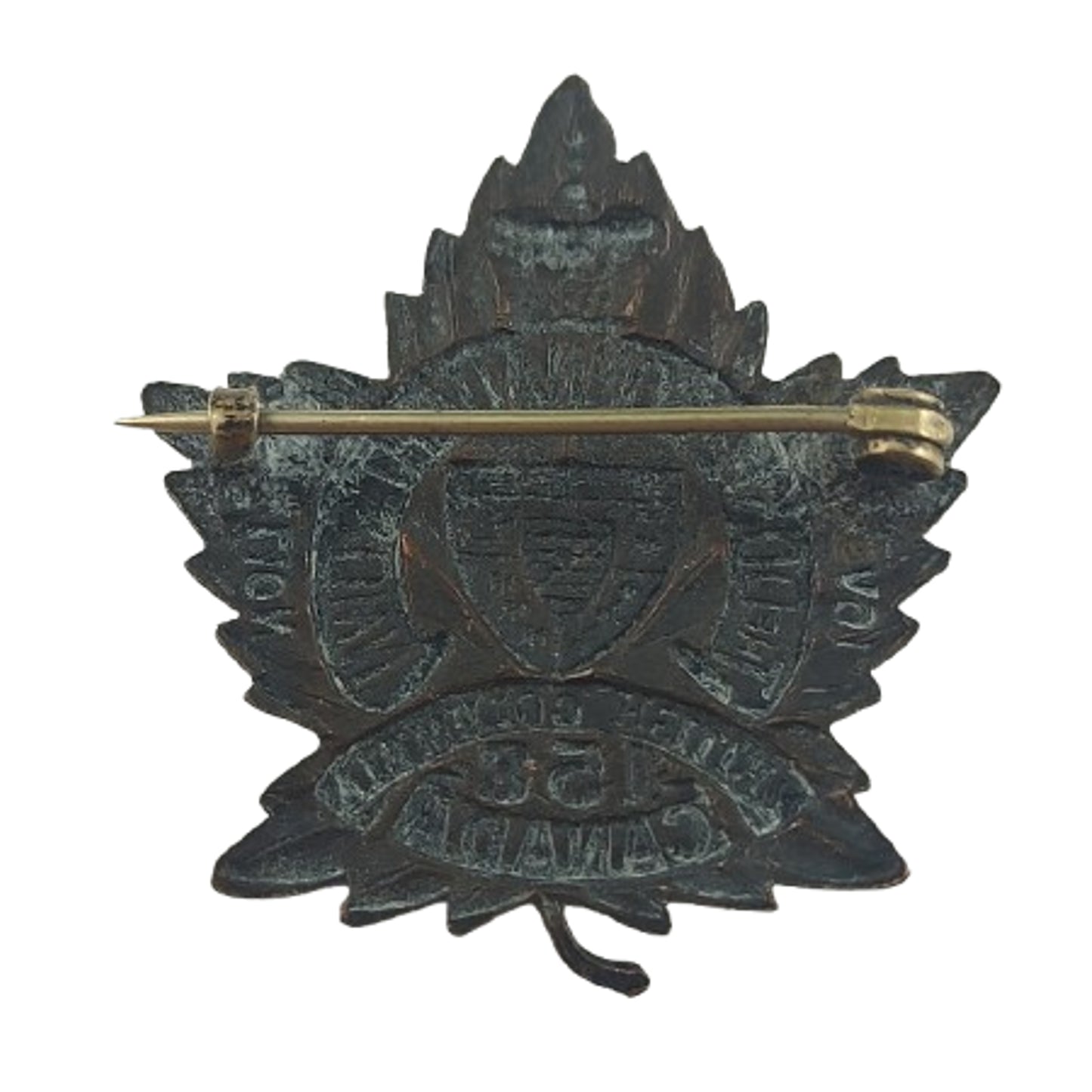 WW1 Canadian 158th Battalion Collar Badge The Duke Of Connaughts Own