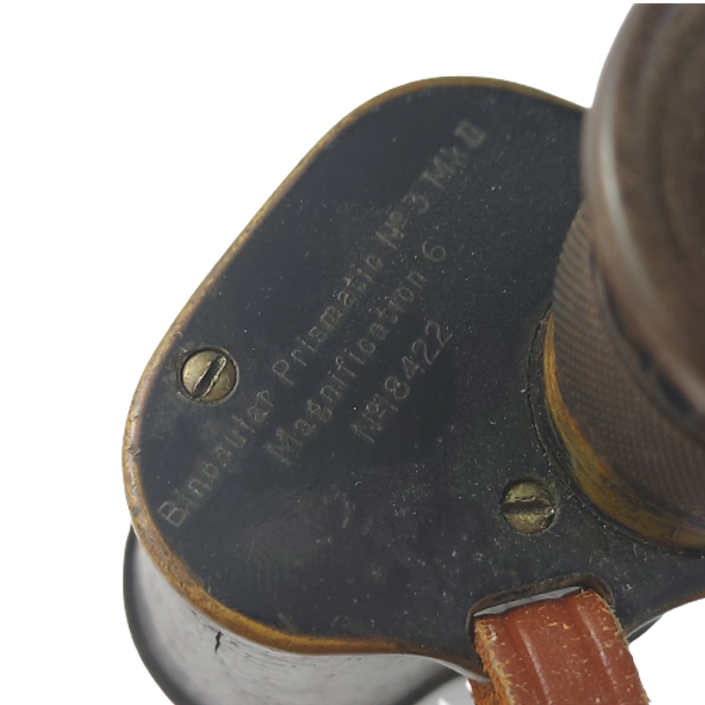 WW1 British Field Binoculars In Case With Service Number 1918