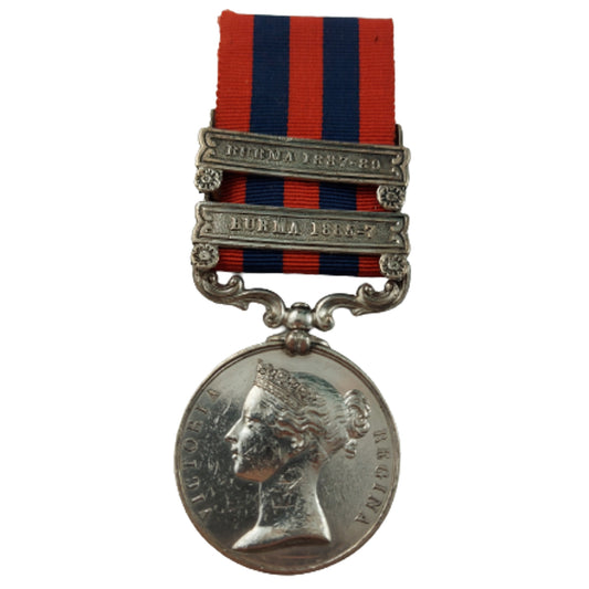 Pre-WW1 British 1854 India General Service Medal With 2 Bars - Royal West Surrey Regiment