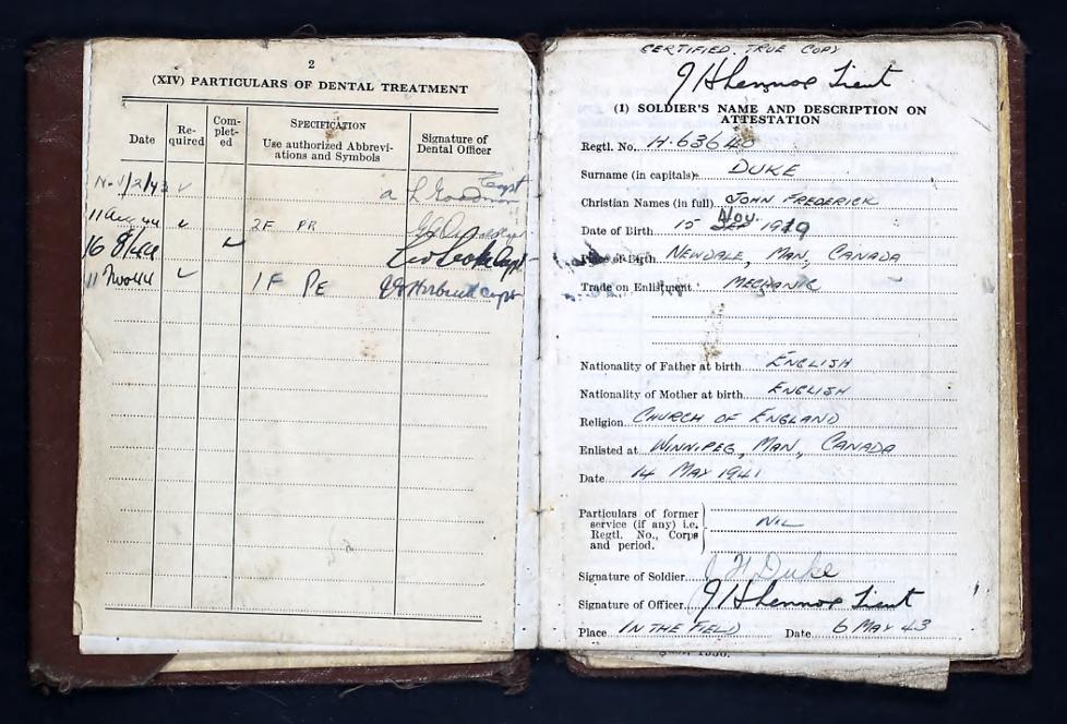 WW2 Canadian Cased Memorial Cross Tank Driver-Mechanic Lake Superior Regiment