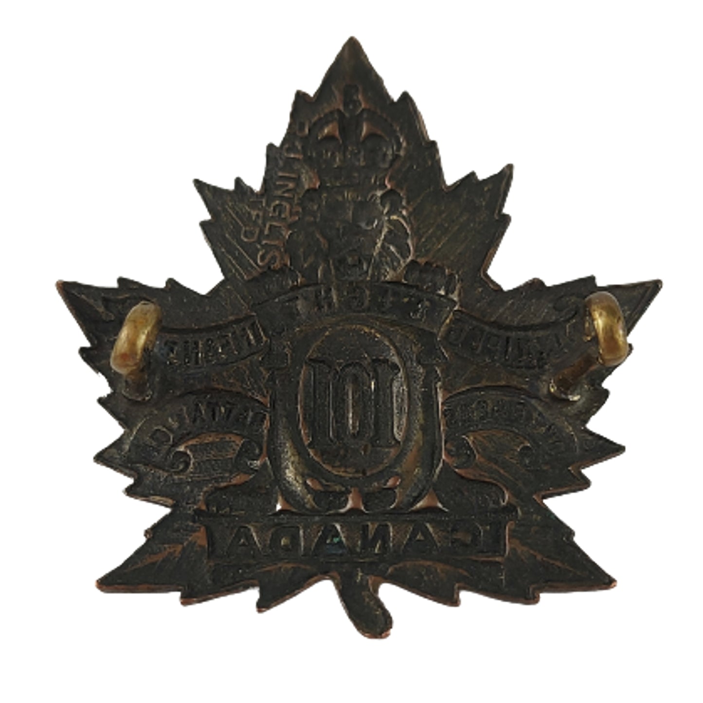 WW1 Canadian 101st Battalion Royal Winnipeg Rifles Cap Badge