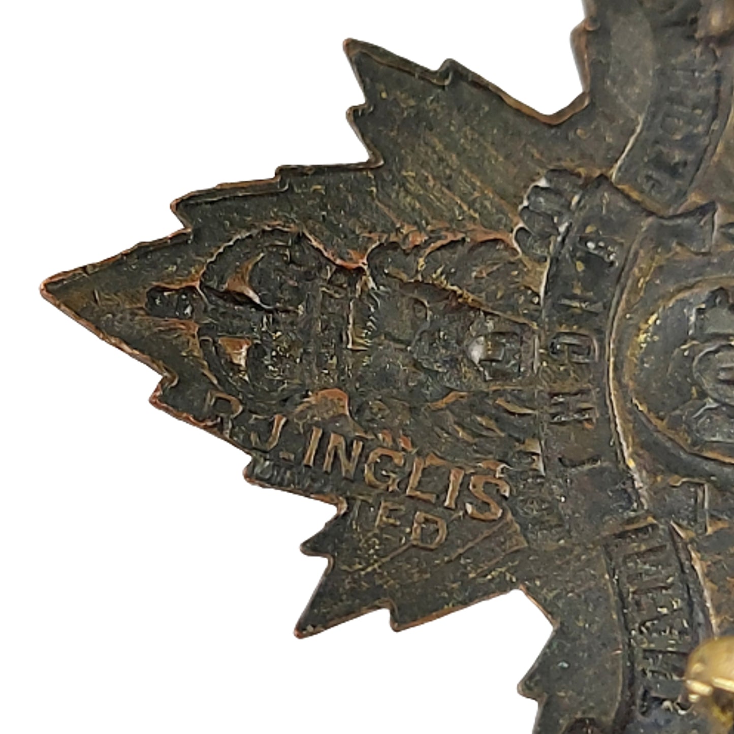 WW1 Canadian 101st Battalion Royal Winnipeg Rifles Cap Badge