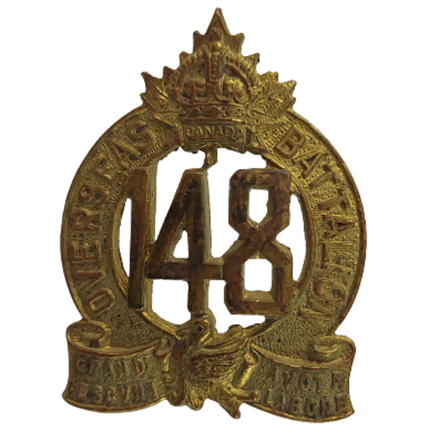 WW1 Canadian 148th Battalion Collar Badge - Montreal Quebec