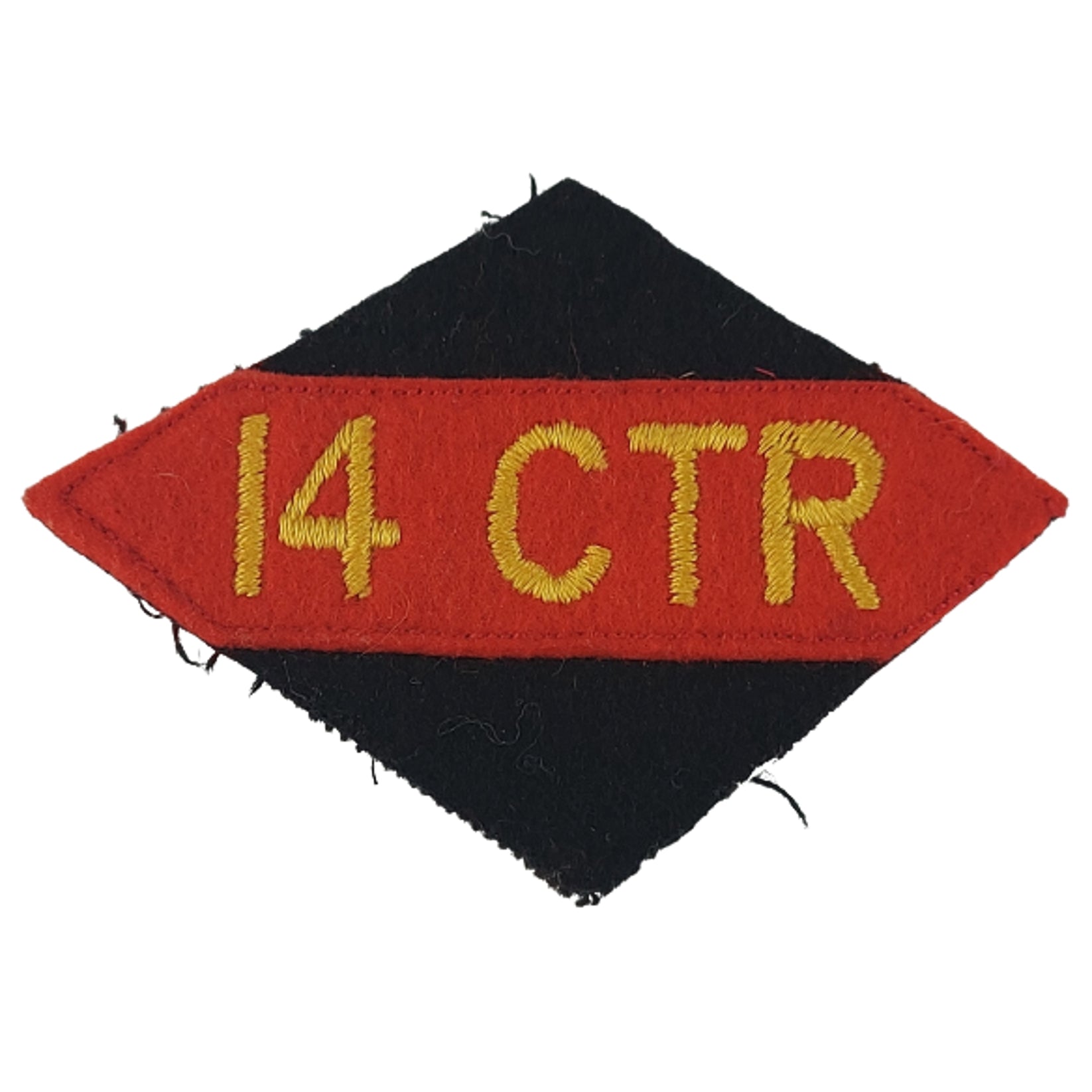 WW2 14 CTR Calgary Tank Regiment Division Patch Canadian Soldier