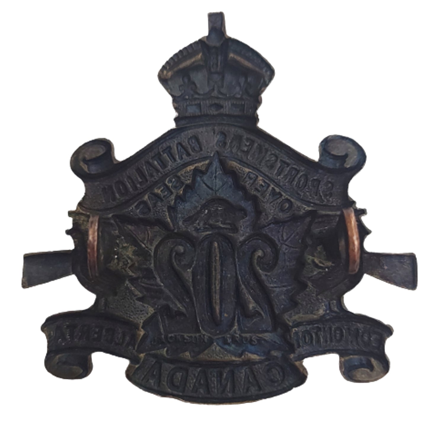 WW1 Canadian 202nd Battalion Cap Badge - Sportsmens Battalion Edmonton