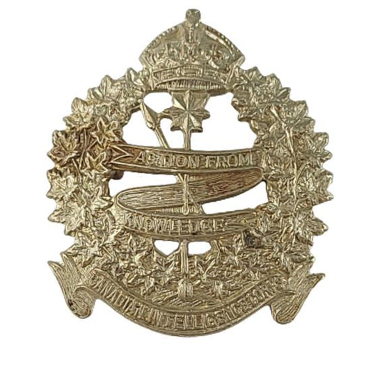 WW2 Canadian CIC Intelligence Corps Cap Badge