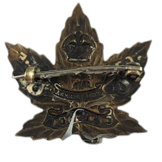 WW1 Canadian 103rd Battalion Collar Badge (Victoria, British Columbia)