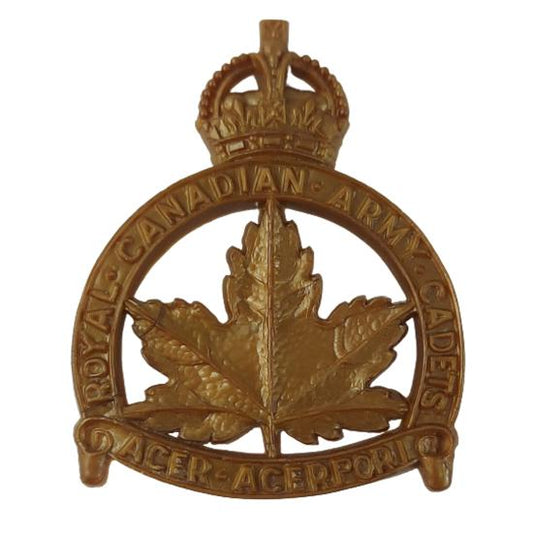 WW2 Royal Canadian Army Cadets Plastic Cap Badge