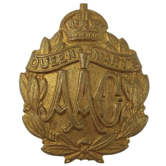 WW1 British Queen Mary's Army Auxiliary Corps Cap Badge