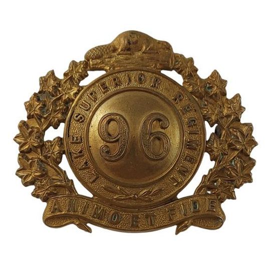 Pre-WW1 Canadian 96th Lake Superior Regiment Cap Badge