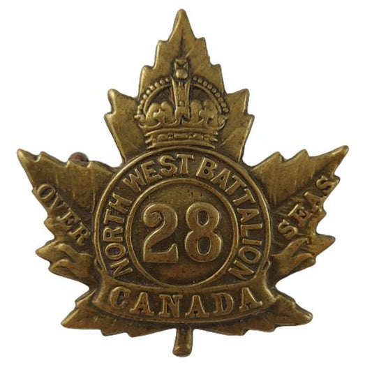 WW1 Canadian 28th Battalion Cap Badge - Northwest Battalion