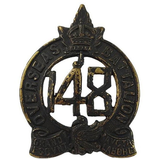 WW1 Canadian 148th Battalion Cap Badge - Montreal Quebes