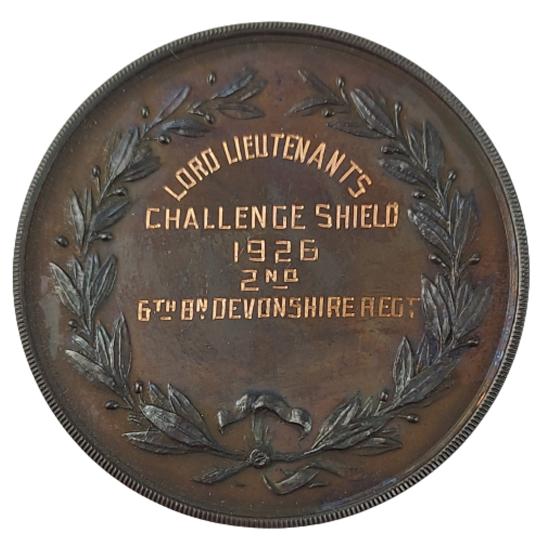 Cased 1926 British Challenge Shield - Devonshire Regiment