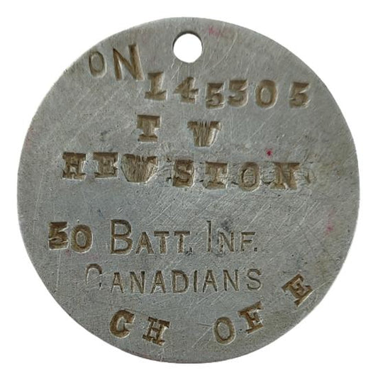WW1 Canadian I.D. Tag - G.G.F.G. - 50th Battalion