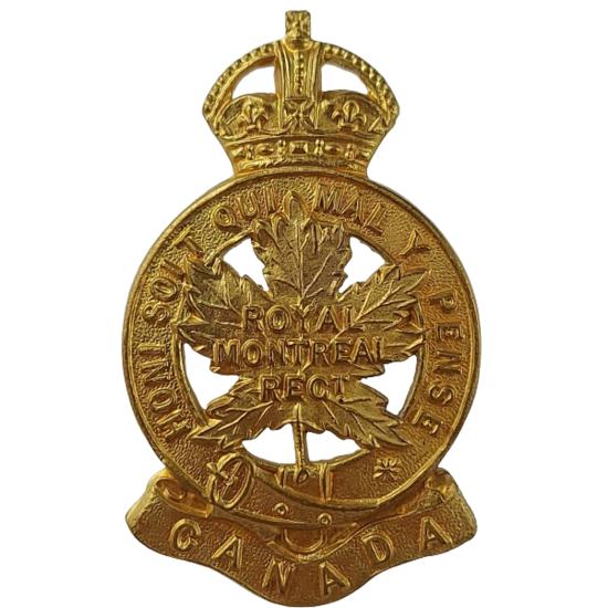 WW2 Canadian Royal Montreal Regiment Cap Badge