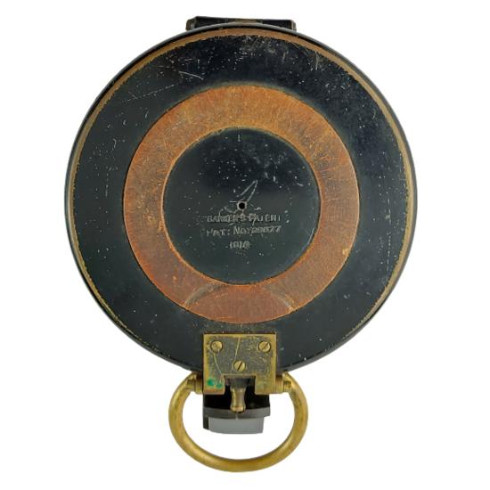 Pre-WW1 British Field Compass In Case - Large Size 1910