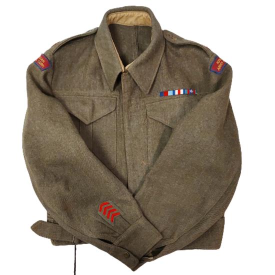 WW2 RCAMC Royal Canadian Army Medical Corps Officer's Battle Tunic ...