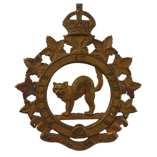 WW2 Canadian Ontario Regiment (Tank) Cap Badge