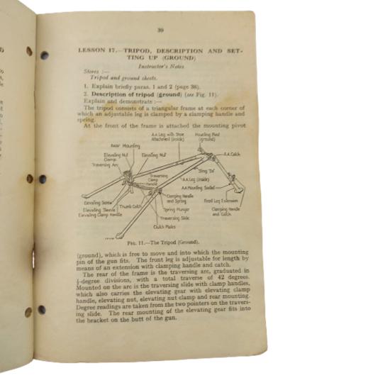 WW2 Small Arms Training Manual - Light Machine Gun 1939 (Bren Gun)